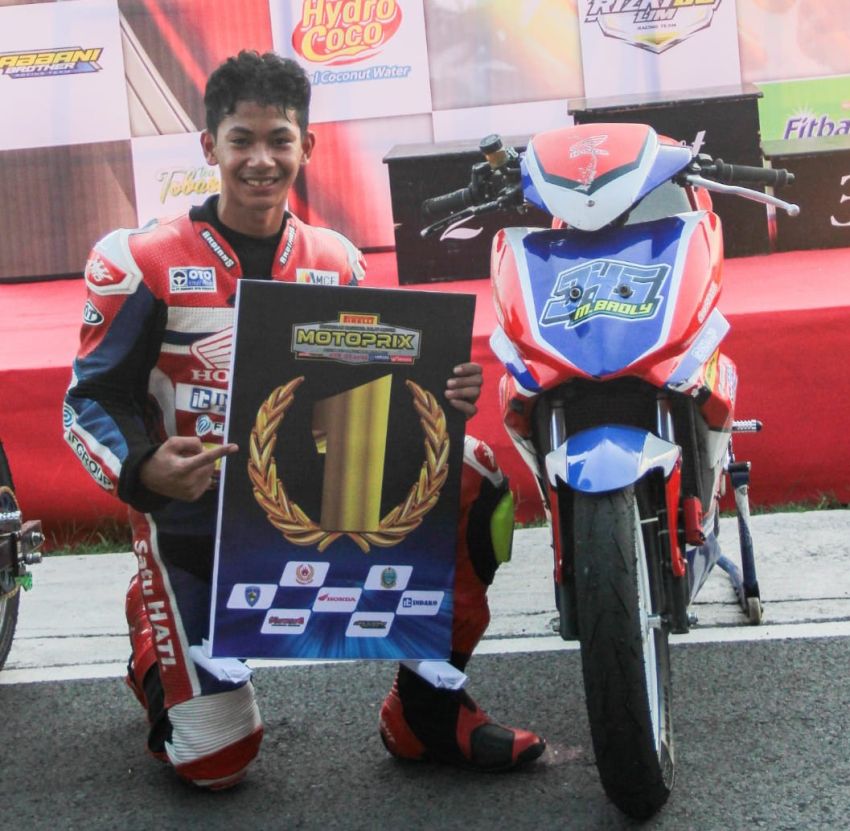 Pebalap Honda Indako FIF Adira Summit Oto MCF ASPIRA KYT Racing Team Bersinar di Kejurnas Motoprix Medan