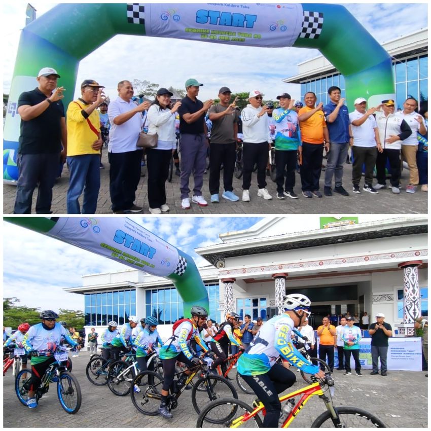 Bank Indonesia Dukung Green Card Geopark Kaldera Toba Tahun 2025 Melalui Geobike Kaldera Toba