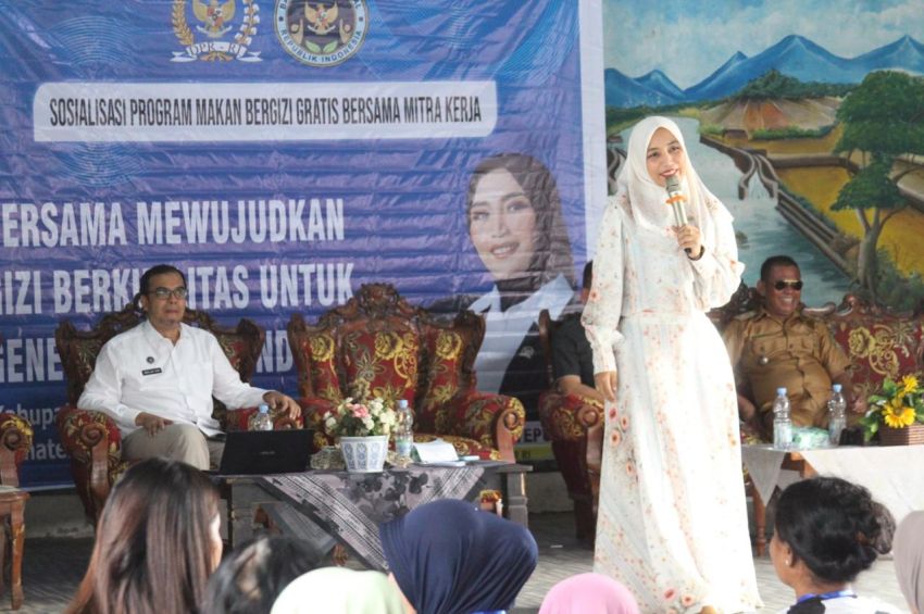 Komisi IX DPR RI dan BGN Kampanyekan Program MBG Kepada Warga Desa Tanjung Keriahan Langkat