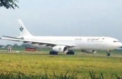 Pesawat Angkut Jemaah Haji Kembali Diancam Bom,  Mendarat Darurat di Kualanamu