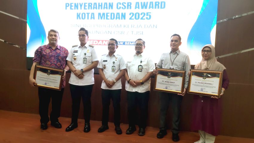 PTPN IV Regional I Raih Penghargaan CSR Award dari Wali Kota Medan