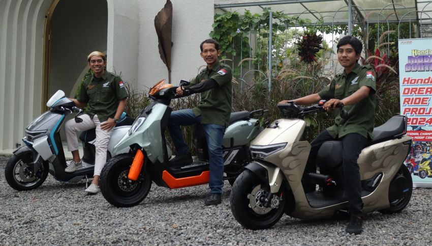 Tiga Juara Modifikasi Hadirkan Karya Perdana Pada Motor Listrik Honda