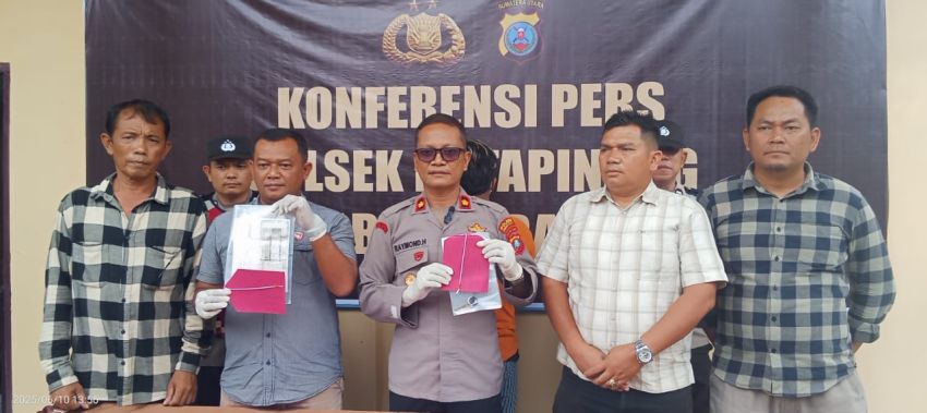 Respon Call Center 110, Polsek Kotapinang Tangkap Maling Motor