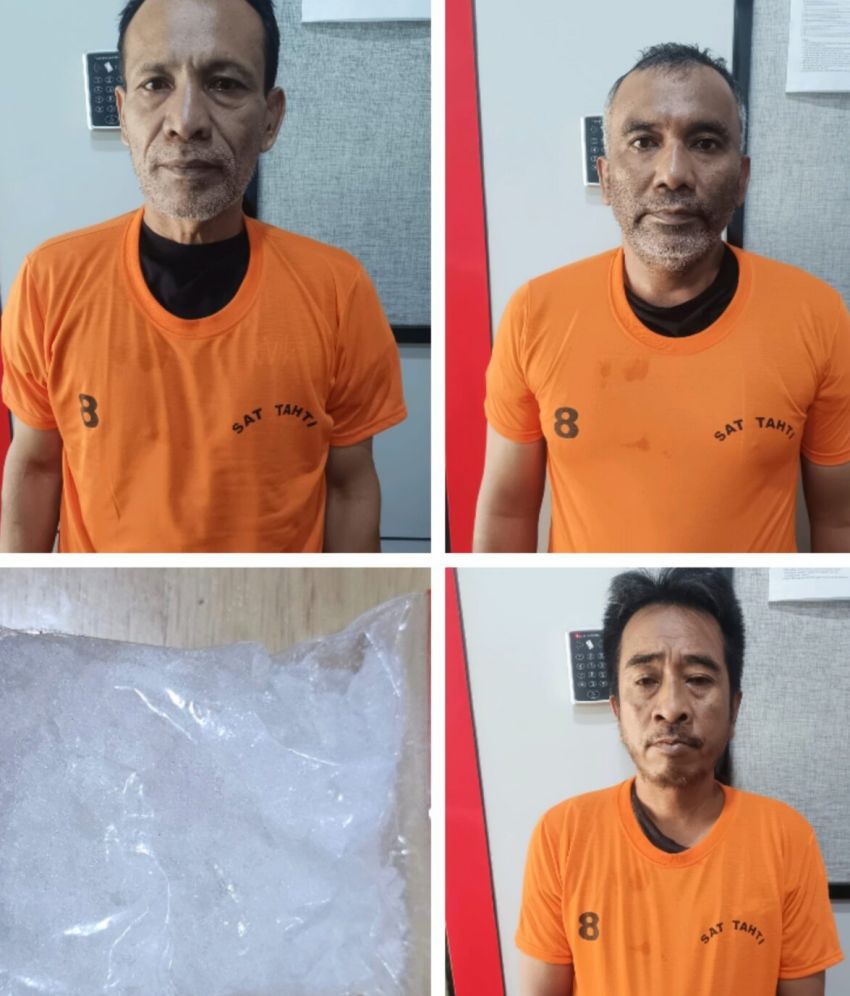 Polrestabes Medan Ringkus Oknum PNS dan Dua Warga Jadi Pengedar Sabu