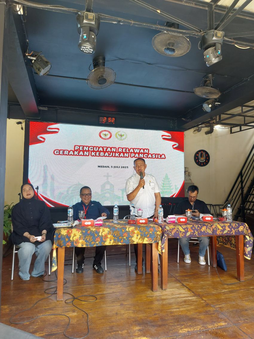 Tanamkan Idiologi Pancasila Ditengah Masyarakat, Anggota DPR RI Dr Maruli Siahaan SH.MH Sosialisasi Penguatan Relawan Gerakan Kebajikan Pancasila