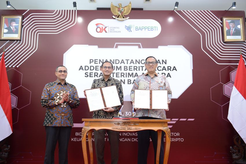 OJK dan Bappeti Tuntaskan Peralihan Pengawasan Aset Keuangan Digital