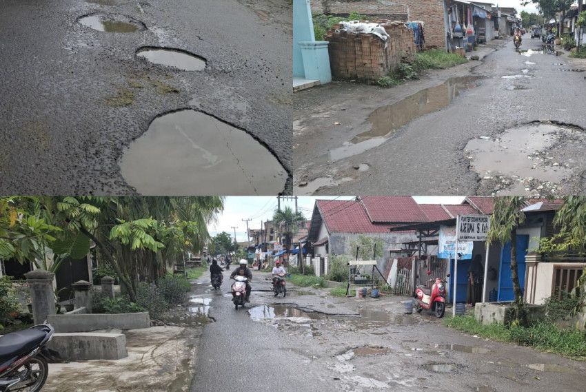 Janji Manis Bupati Deli Serdang Hanya Omong Kosong, Jalan Rusak di Sei Rotan Telantarkan Warga, Korban Terus Berjatuhan!