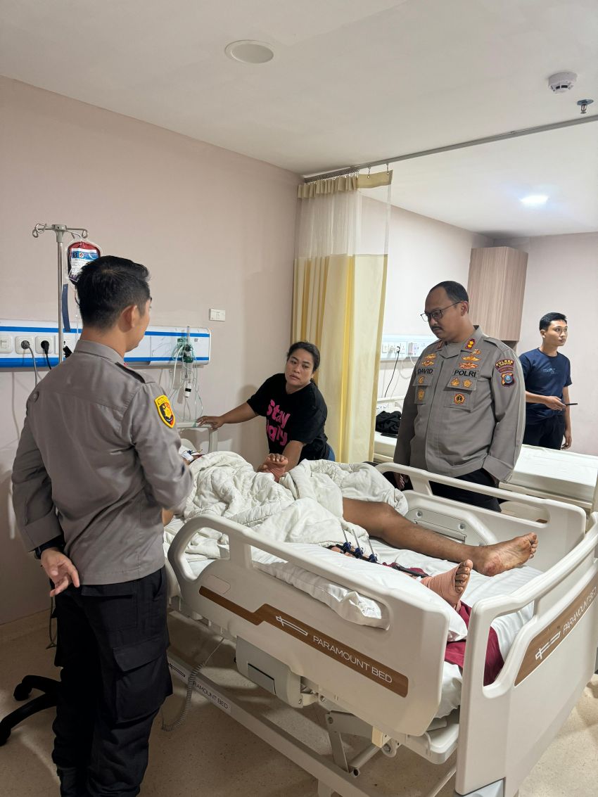 Tersangka Penganiayaan Bacok Anggota Polisi di Langkat