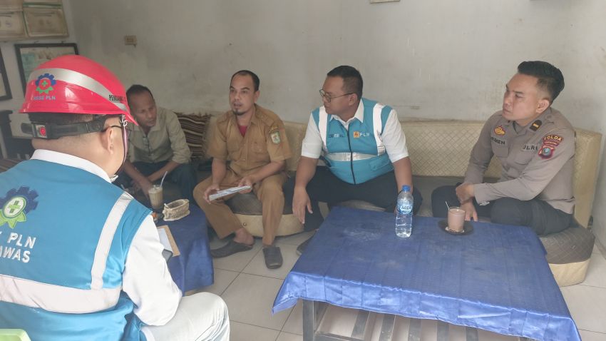 PLN Sei Rampah Bersinergi dengan Desa dan Polri, Edukasi Warga Pentingnya Keselamatan Listrik