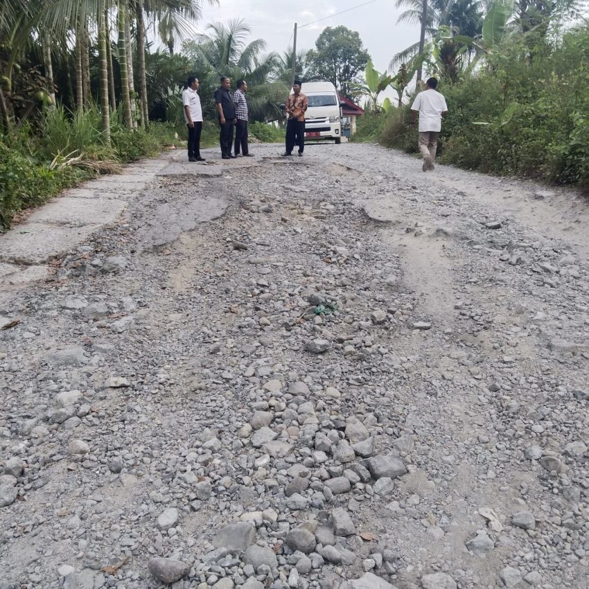 Jalan di 4 Desa Biru Biru Rusak Parah,  BBWSS-2 Bendungan Lau Simeme  Tak Bertanggung Jawab