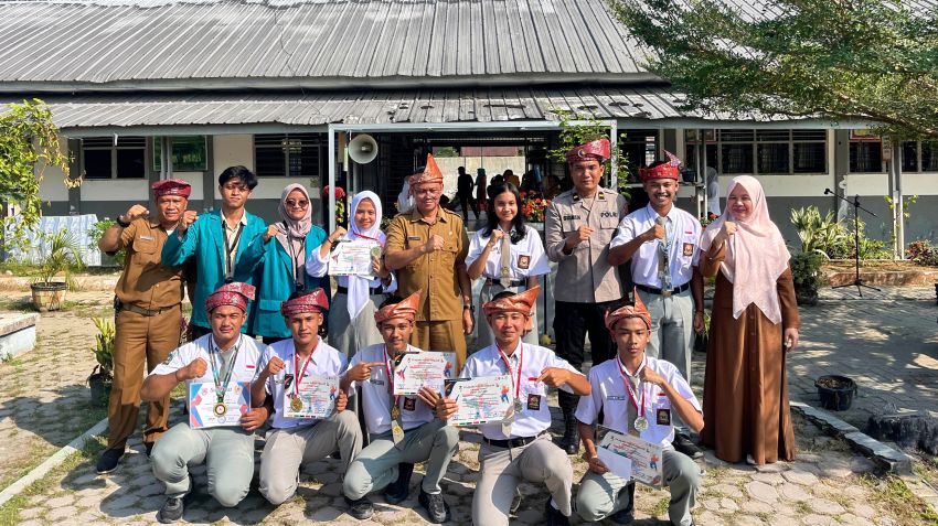 Polri dan Mahasiswa Unimed Bersinergi Dukung Siswa Berprestasi di Tanjung Beringin: Wujudkan Generasi Emas