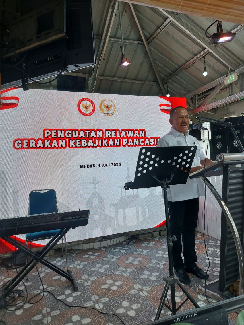 Anggota DPR RI DR Maruli Siahaan SH.MH Sosialisasi Penguatan Relawan Gerakan Kebajikan Pancasila dan Empat Pilar Kebangsaan