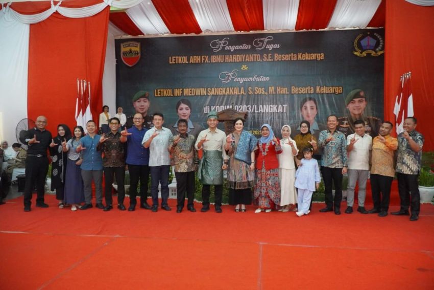 Pemkab Langkat Apresiasi Peran Dandim Lama dan Sambut Hangat Komandan Baru Kodim 0203/Langkat
