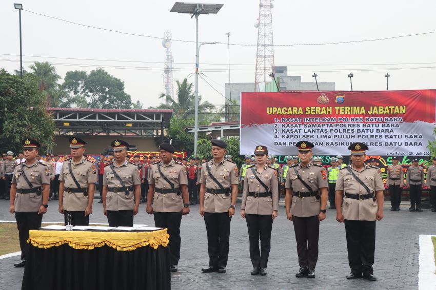 Empat PJU di Polres Batu Bara Disertijabkan