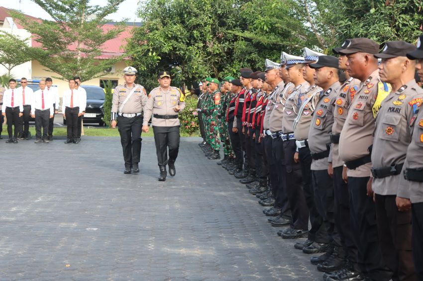 Kapolres Batu Bara Pimpin Gelar Apel Operasi Patuh Toba 2025