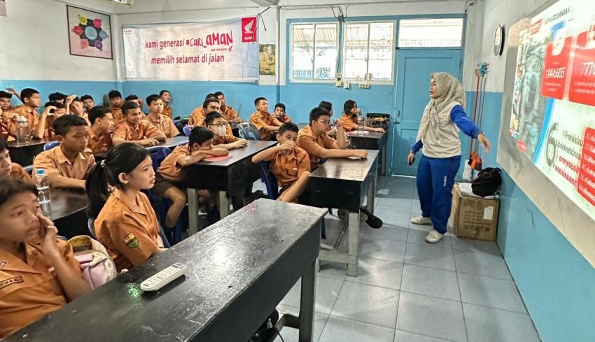 Bekali Pelajar Rantauprapat, Honda Gaungkan Budaya Cari Aman