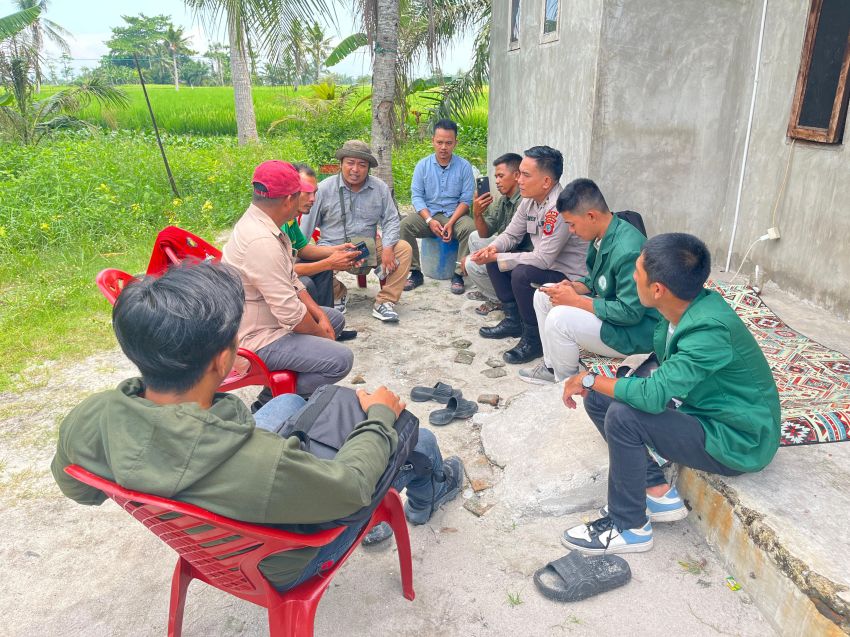 Polri Dukung Mahasiswa Polbangtan Medan Dampingi Petani Brigade Pangan di Sergai