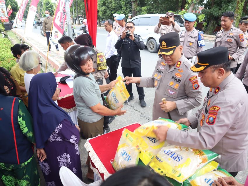 Harga Beras Naik, Polres Labuhanbatu Gelar Gerakan Pangan Murah