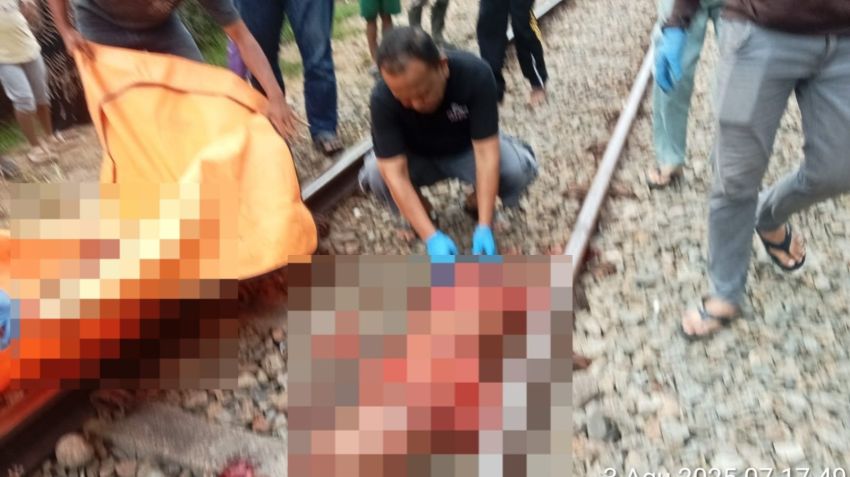 Warga Labura Tewas Tergilas Kereta Api, Polisi Gerak Cepat Evakuasi Korban
