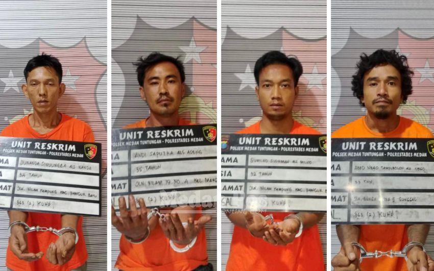 Komplotan Pencuri Bobol Rumah di Medan Digulung Polisi, 4 Pelaku-4 Penadah Ditangkap