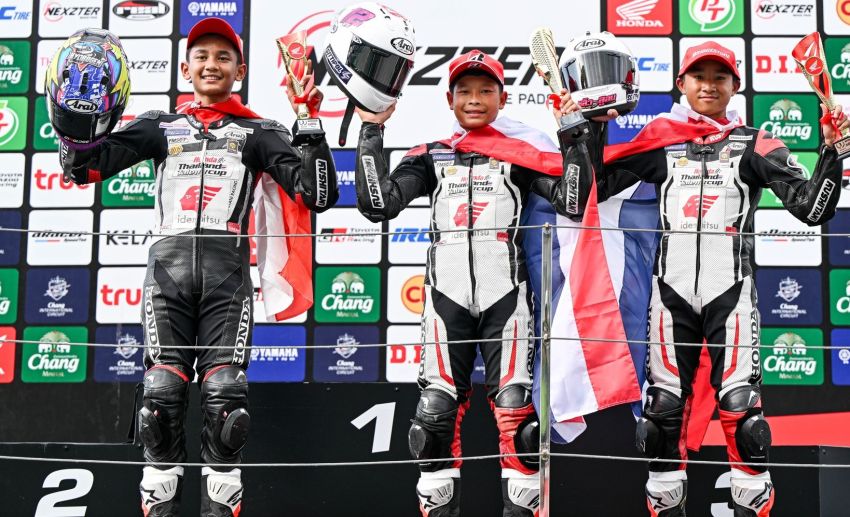 Generasi Baru Pebalap Binaan AHM Raih Podium di Thailand Talent Cup