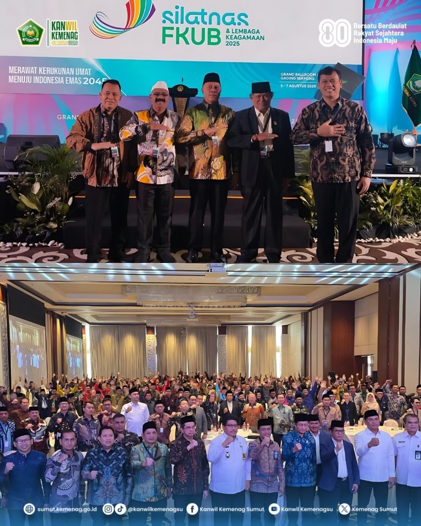 Kakanwil Kemenagsu Hadiri Silatnas FKUB dan Lembaga Keagamaan 2025