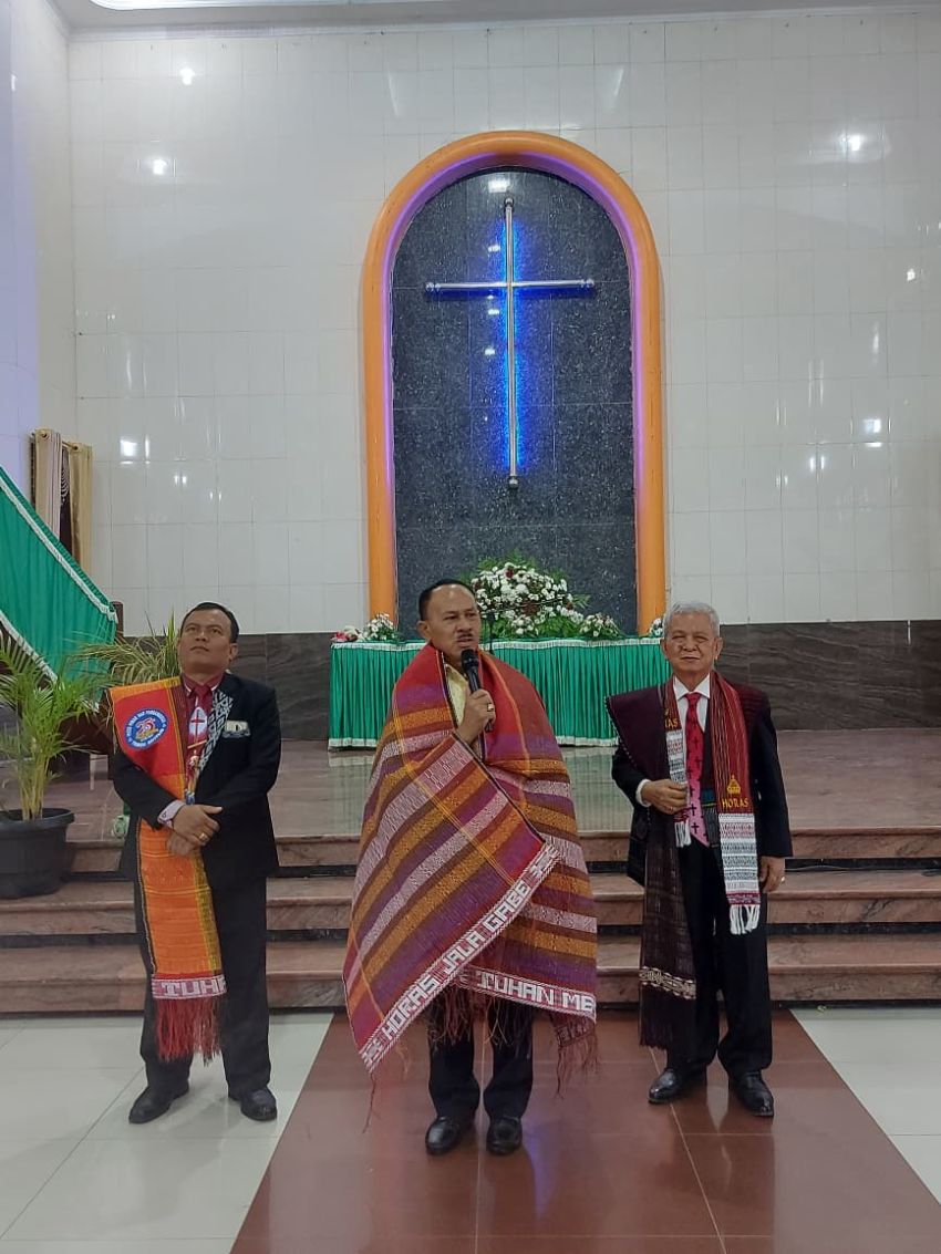 Hadiri Penggalangan Dana HKBP Immanuel, Anggota DPR RI Komisi XIII Maruli Siahaan Doakan Pembangunan Sukses