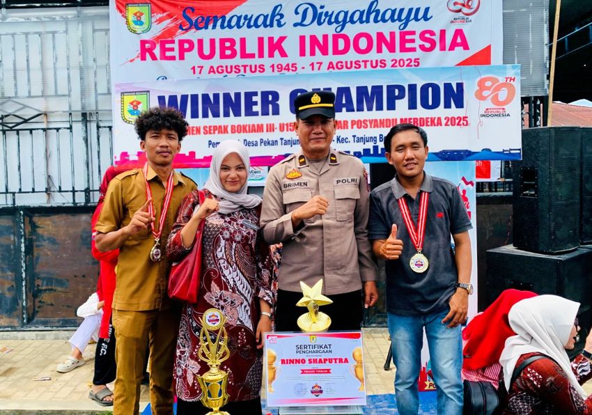 POLRI-TNI Dukung Turnamen Petaring Cup 2025, Topi Miring FC Raih Juara
