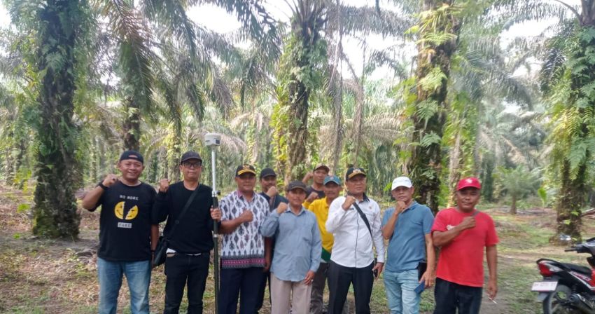 Demi Kesejahteraan Kelompok Tani, Ketum Satgas Nasional HMTN-MP Budi Ilham Nasution Investigasi Tapal Batas Desa Mekar Jaya