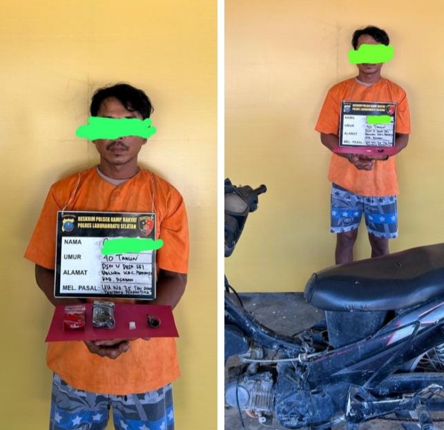 Polsek Kampung Rakyat Tangkap Penjual Sabu