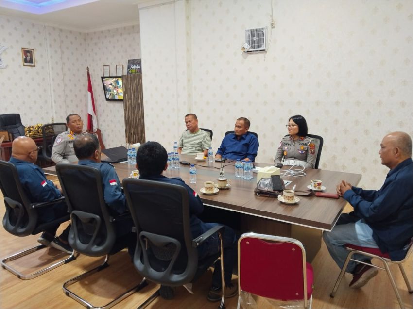 PWI Simalungun Audensi Dengan Kapolres