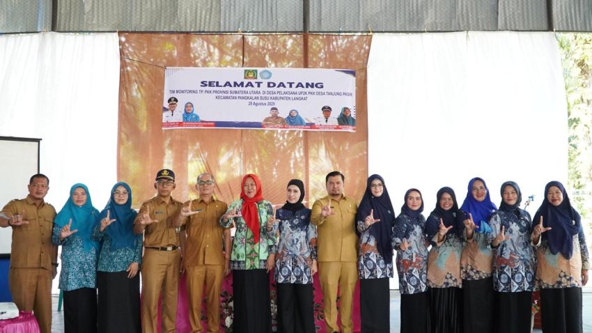 Monitoring TP PKK Sumut di Desa Tanjung Pasir, Momentum Perkuat Kemandirian Ekonomi Keluarga.