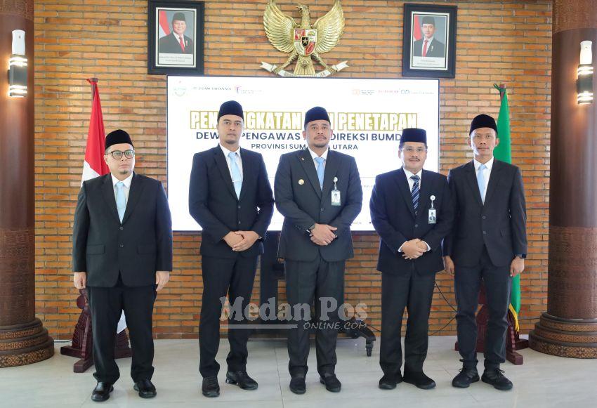Gubsu Bobby Nasution Melantik Ardian Surbakti Pimpin Perumda Tirtanadi