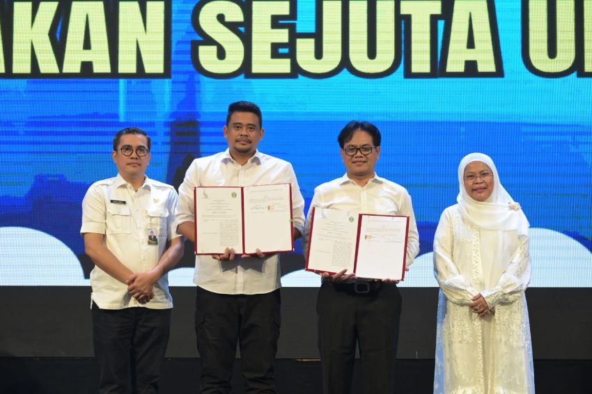 Bobby Sambut Program Sejuta UMKM Bunda Foundation