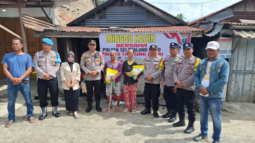 Peduli Antar Sesama, Polres Tanjungbalai Berbagi Rezeki Melalui Minggu Kasih