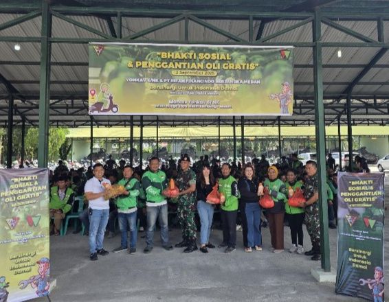 Rifan Financindo Berjangka Medan Bersama Yon Kav 6/NK Gelar Baksos