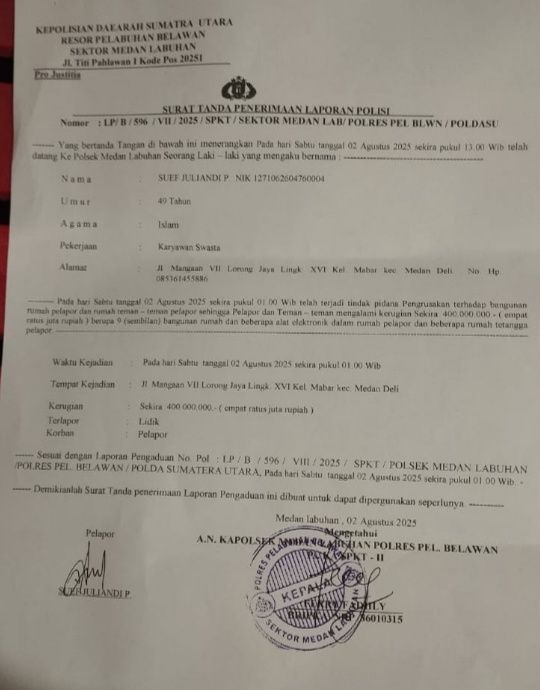 Pelaku Pengerusakan Rumah dan Pengancaman Warga Belum Tertangkap