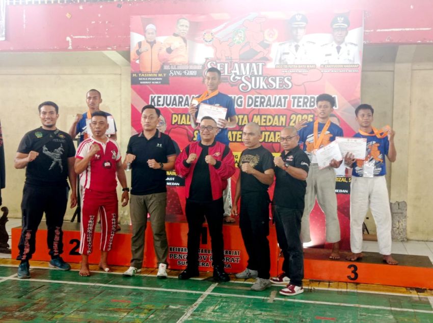 Ditutup Ketua KONI, Kota Medan Juara Umum Kejuaraan Tarung Derajat Piala Walikota Medan 2025 se Sumut