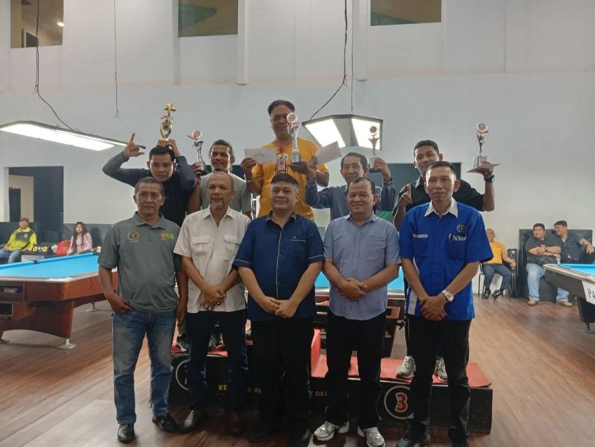Turnamen Biliar Antar Wartawan Berakhir, Salomo Ingin Digelar Lebih Besar