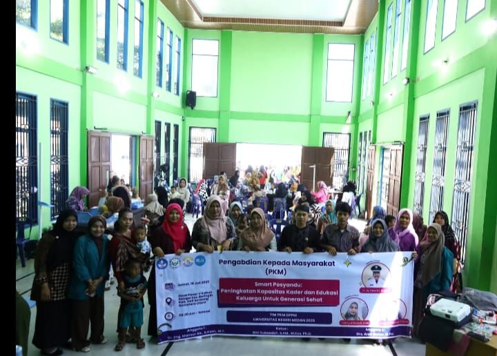 Unimed Dorong Peningkatan Layanan Kesehatan di Posyandu Dahlia Deli Serdang Lewat Program Smart Posyandu