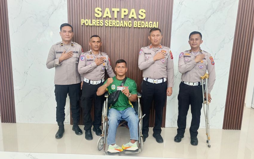 Satlantas Polres Sergai Beri Layanan SIM Inklusif untuk Difabel