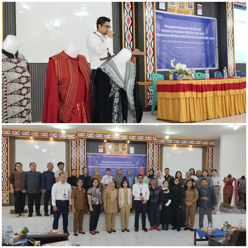 Digelar KPwBI Pematangsiantar, 22 Desainer Muda Ikuti Program Inkubasi Pelatihan Design & Fashion Production 2025 Pengembangan Produk Wastra Khas Sumu
