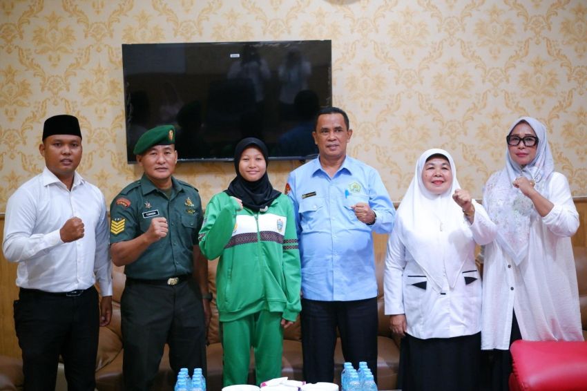 Siswi MTsN 2 Medan Wakili Sumut di Kejuaraan Taekwondo Internasional
