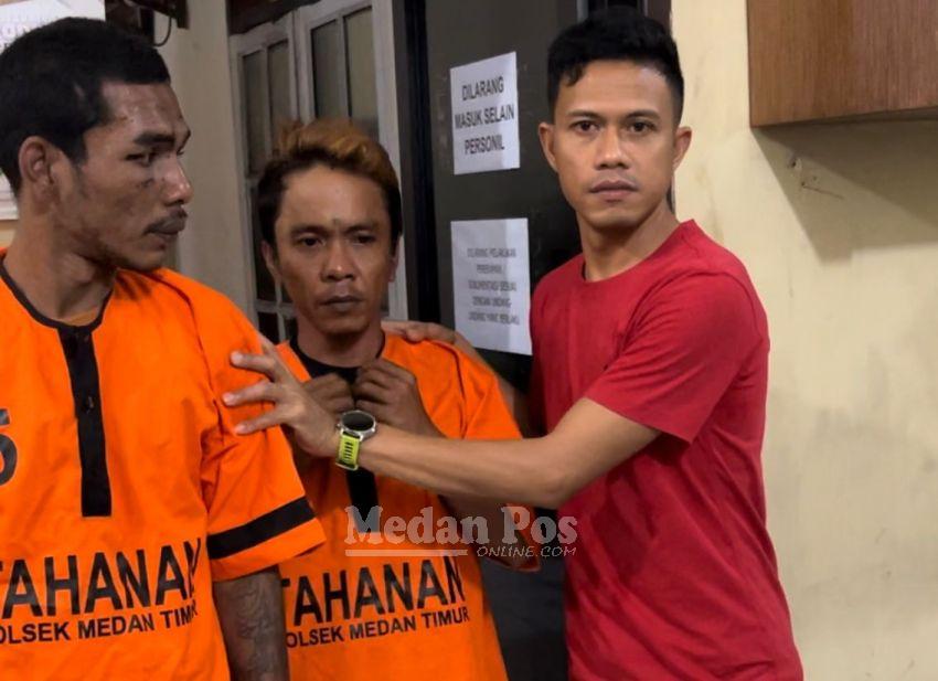 2 Residivis Bongkar Rumah di Medan Ditangkap, Sebilah Pisau Diamankan