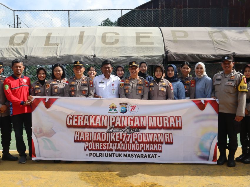 Polwan Sebagai Sosok Ibu, Jamin Kebutuhan Pokok Warga Lewat GPM di Tanjungpinang