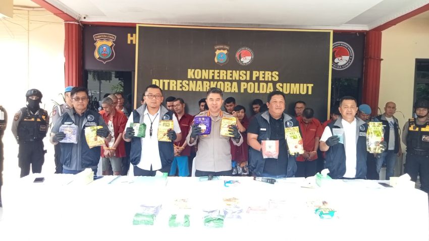 Polda Sumut Tangkap Dua Pengedar 5 Kg Sabu