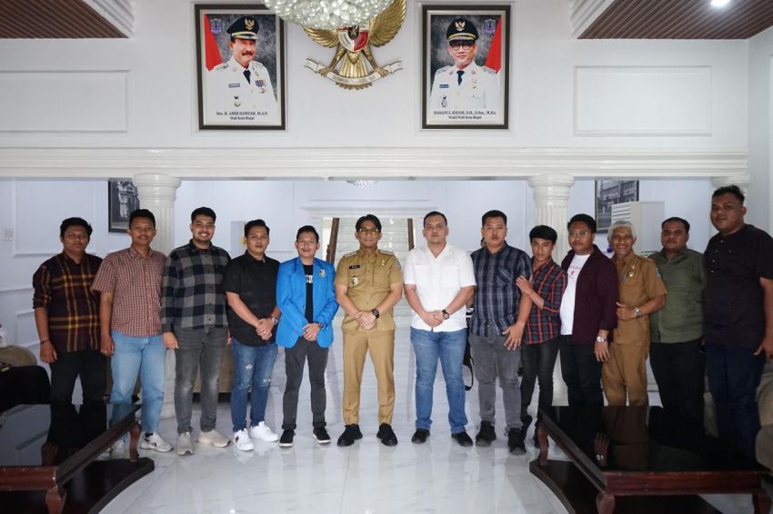 Wakil Wali Kota Binjai Hasanul Jihadi Terima Audiensi Pengurus KNPI Sumut
