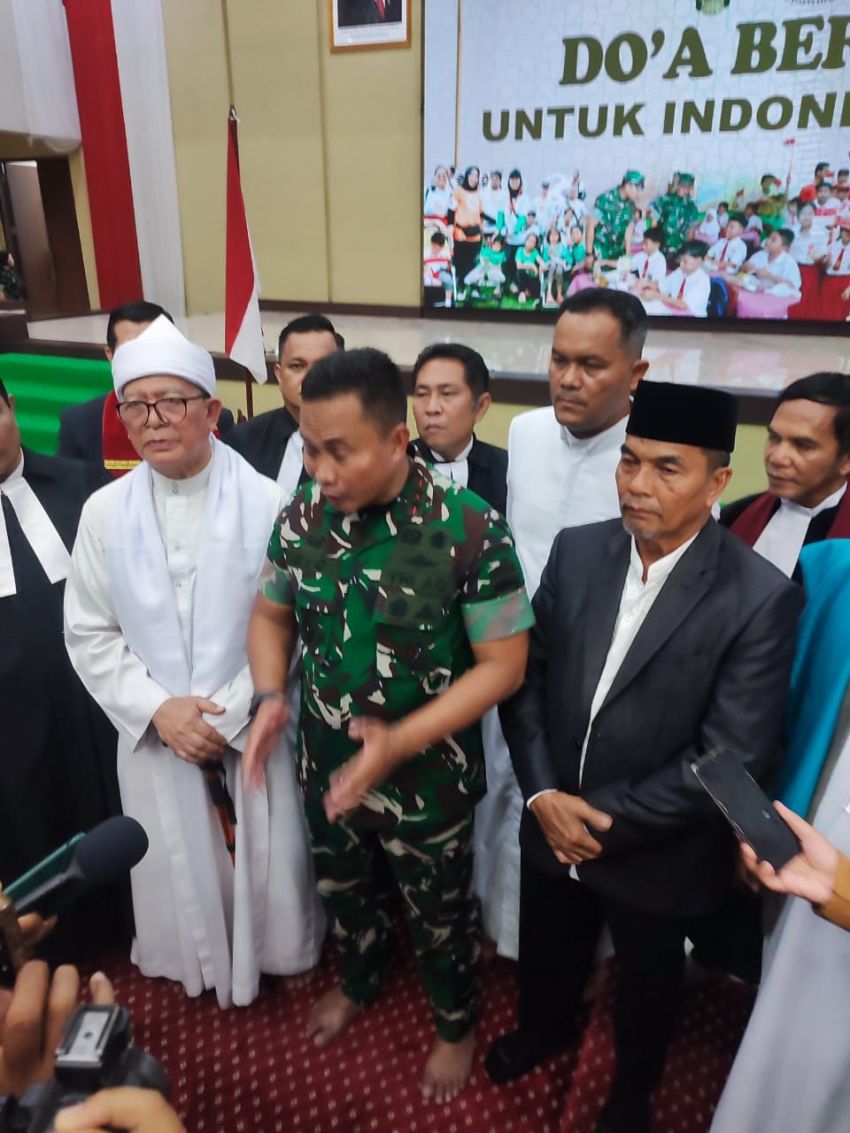 Kodam I/BB Satukan Prajurit, Pemuda, dan Masyarakat dalam Doa Bersama