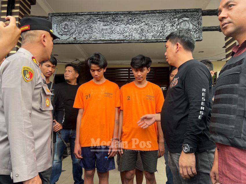 Polsek Medan Tembung Ringkus 2 Pelaku Begal yang Viral Beraksi di Jalan Masjid, Perantara dan Penadah Disikat