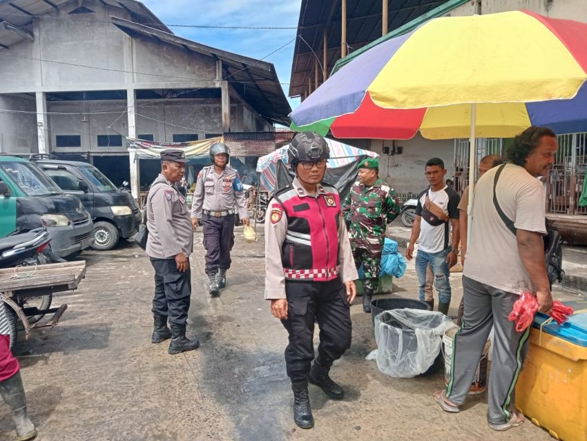 TNI-Polri Tanjung Beringin Gelar Patroli Sinergitas